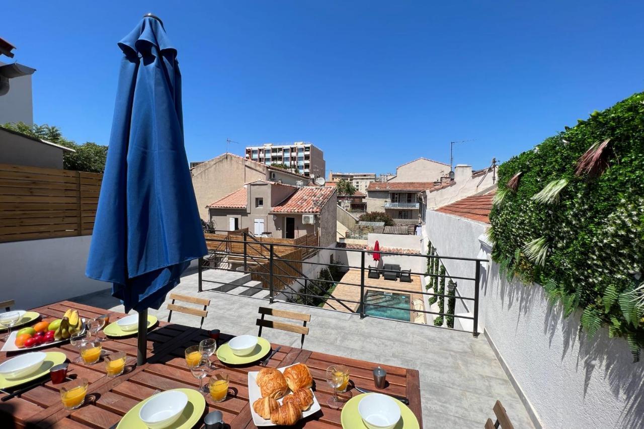 Le Tropical Piscine Et Terrasse Centre-Ville Marseille Luaran gambar
